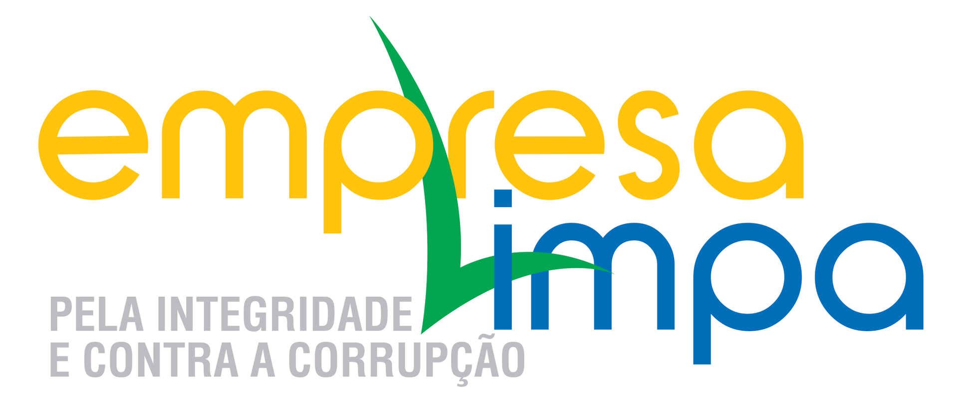 A logo for empresa limpa pela integridade e contra a corrupcao