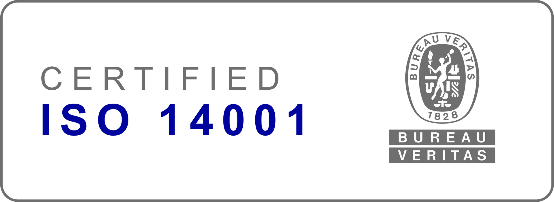Selo de empresa certificada na ISO 14001