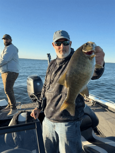 smallmouth bass fishing on Leech Lake