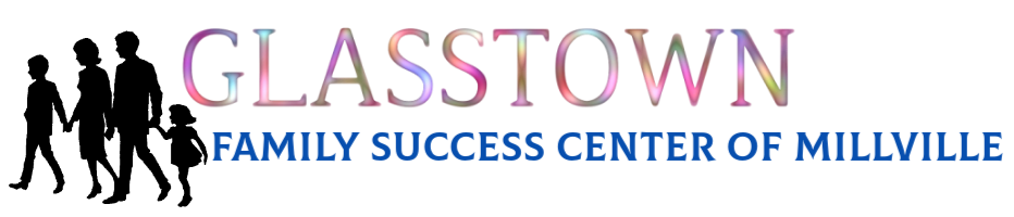 Holly City Family Success Center of Millville logo with running silhouetted figures and holly.