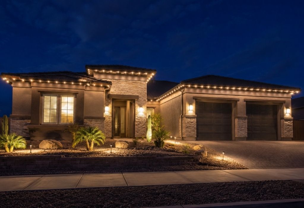 permanent outdoor lighting in Queen Creek AZ