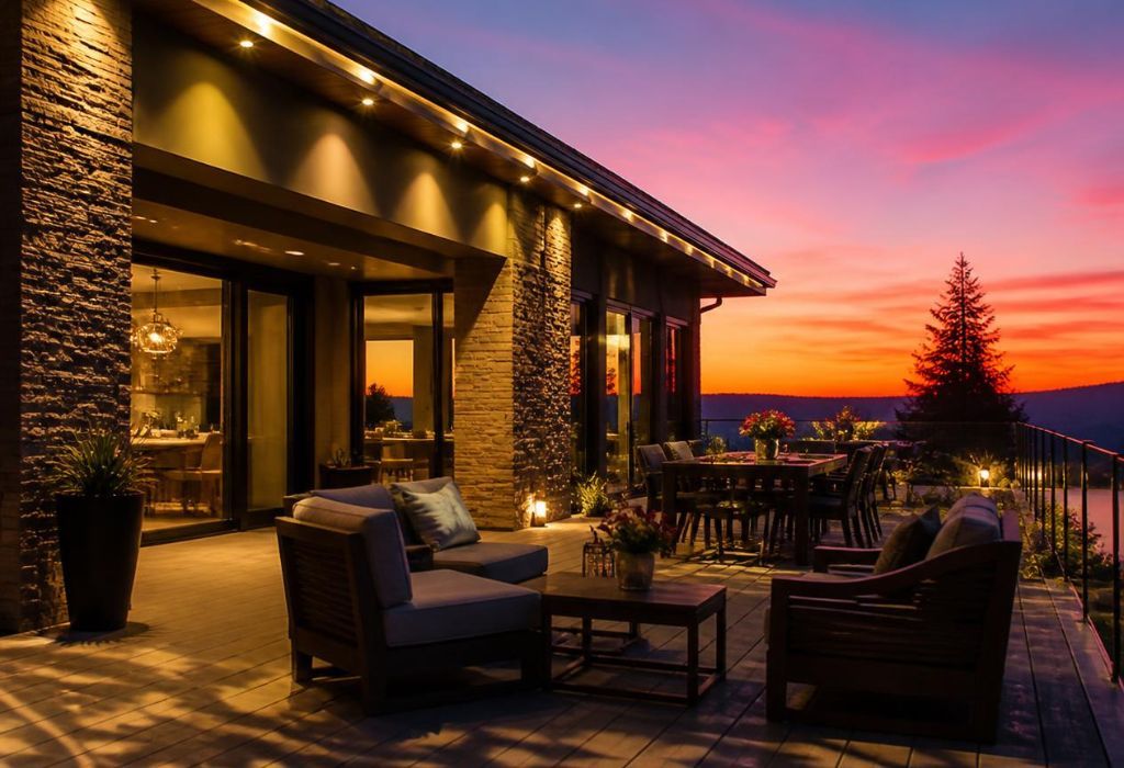 permanent outdoor lighting in Queen Creek AZ