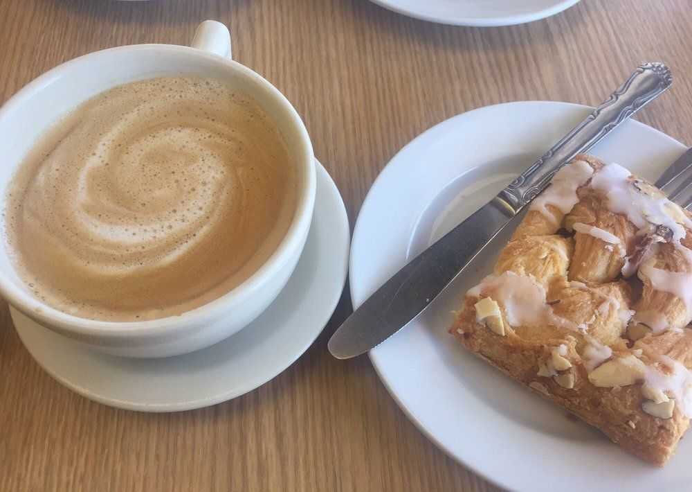 Coffee with pastry.....Enjoy!
