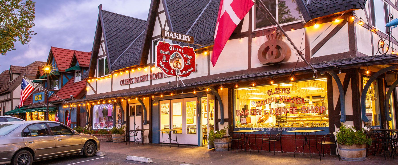 Image of Olsens Bakery store ftront Solvang CA