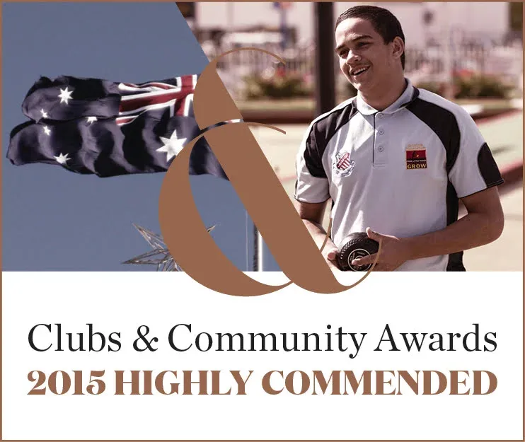 An advertisement for clubs and community awards 2015