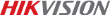 a close up of the hikvision logo on a white background .