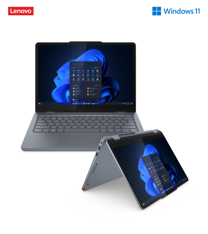 a lenovo laptop with a tablet attached to it .