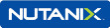 a blue sign that says nutanix on it