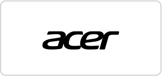 the acer logo is on a white background .