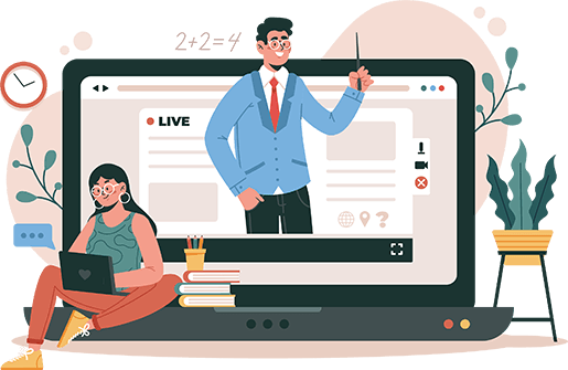 a man and a woman are sitting in front of a laptop computer .