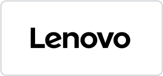 the lenovo logo is on a white background .