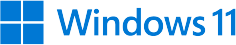 a blue and white windows 11 logo on a white background