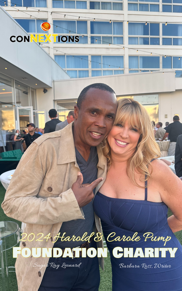 Barbara J. Ross with Sugar Ray Leonard