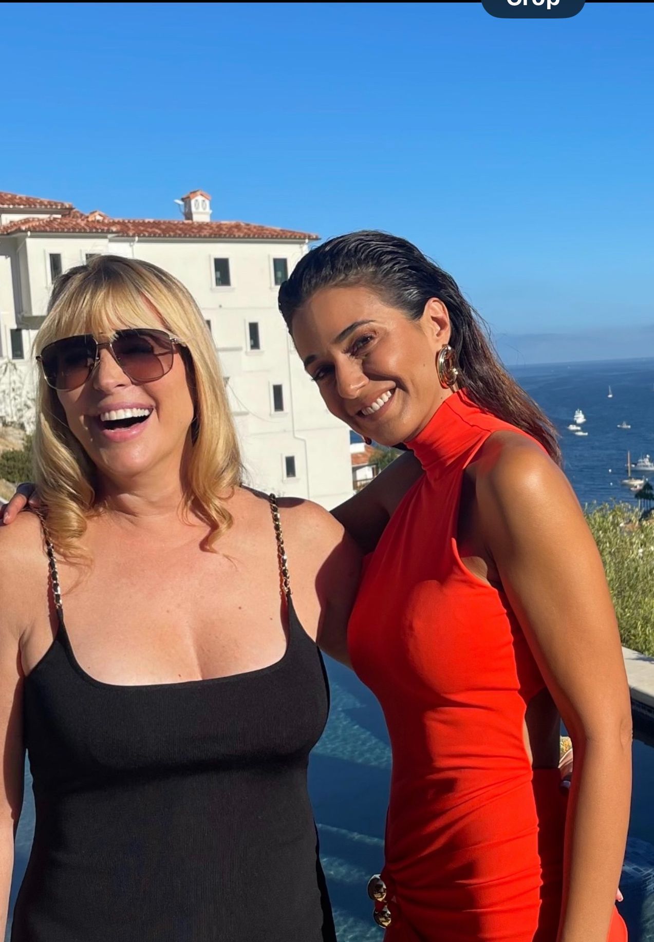 Emmanuelle Chriqui and Barbara J. Ross at the Catalina Film Festival VIP party