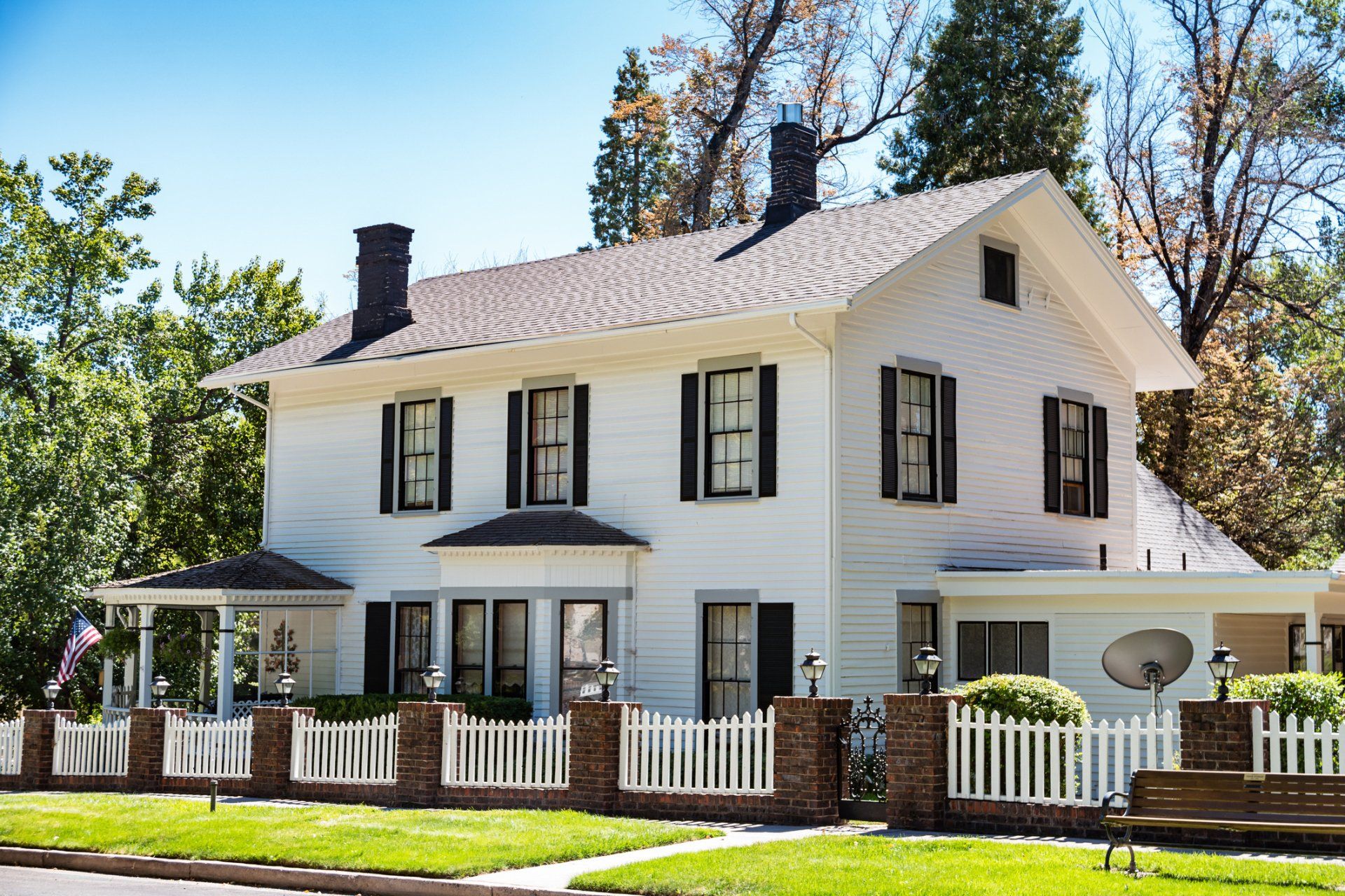 White Home Exterior