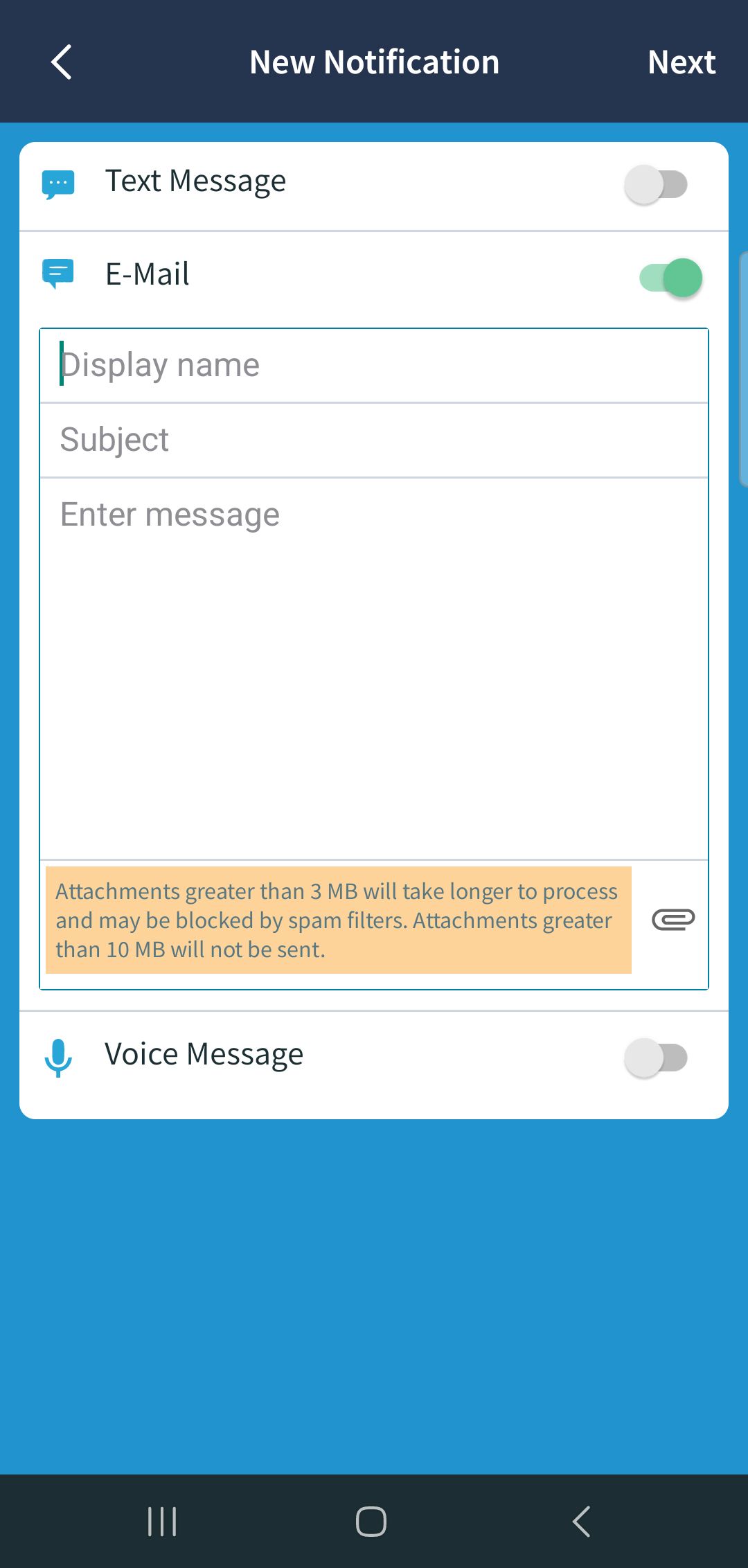 AP Notify | AdminPlus App - Email Feature