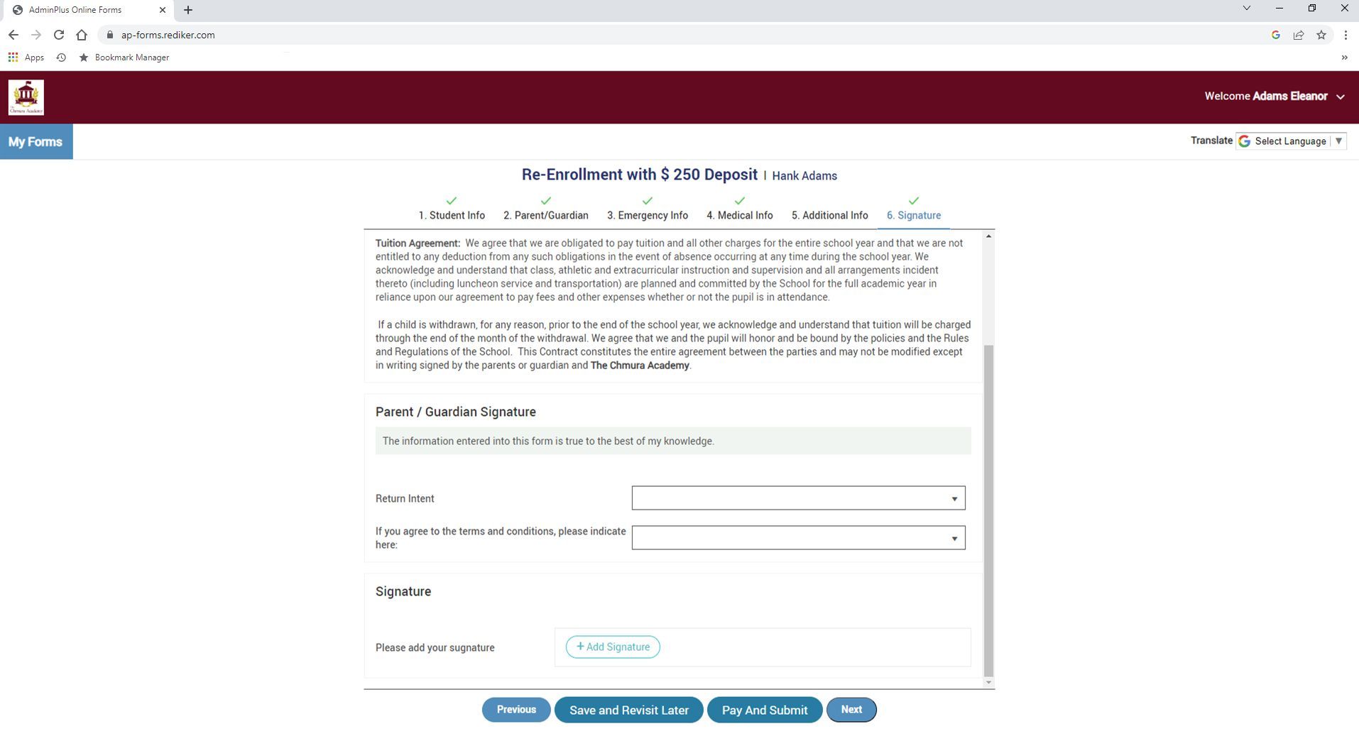 E-Signature - AdminPlus Online Forms