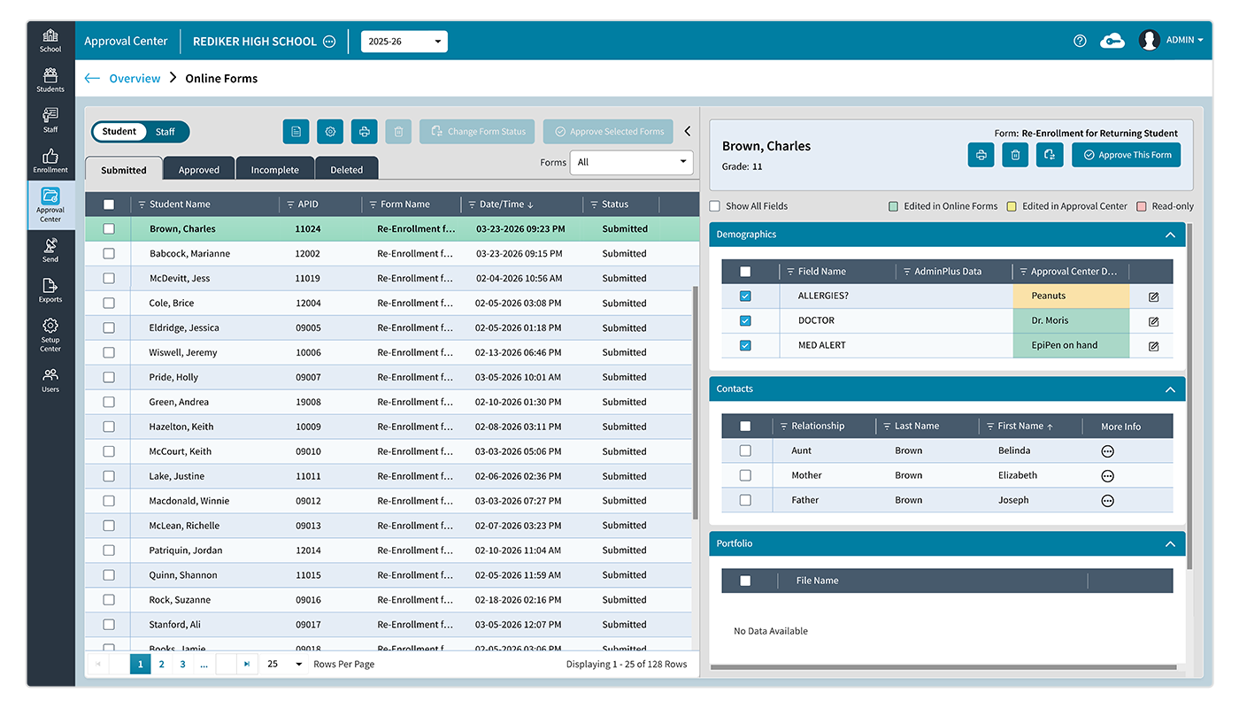 AdminPlus Online Forms Management