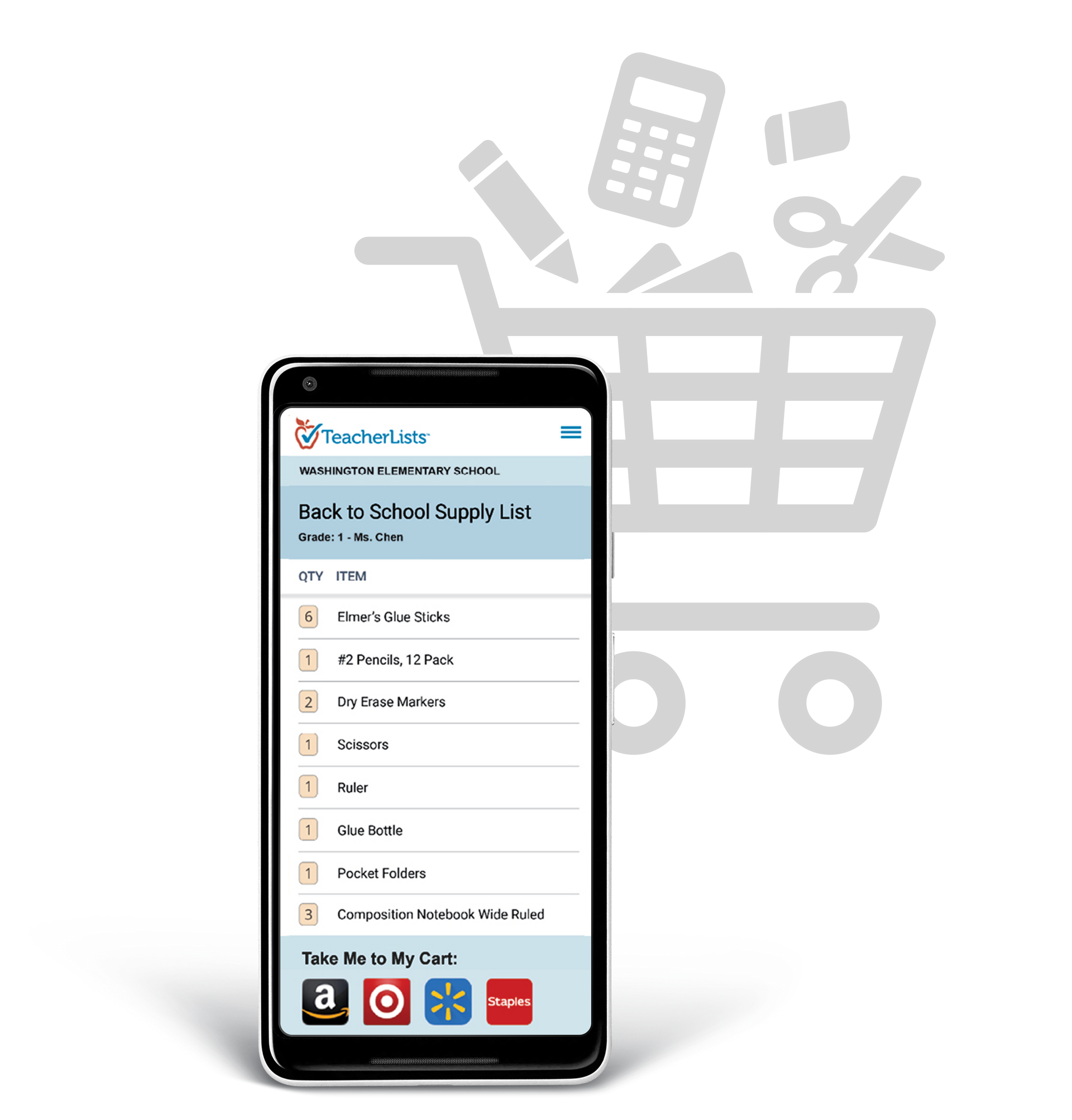 TeacherLists on Phone