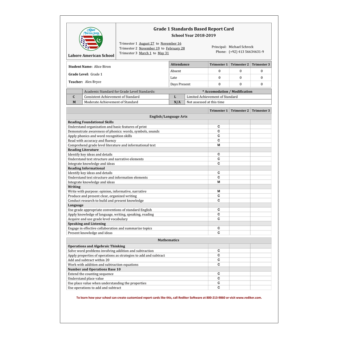 International Report Sample