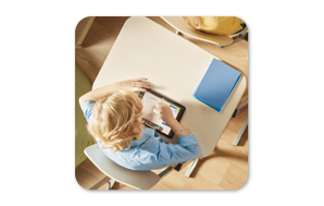 Student at Desk