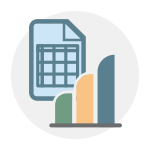 Data and Spreadsheet Icon
