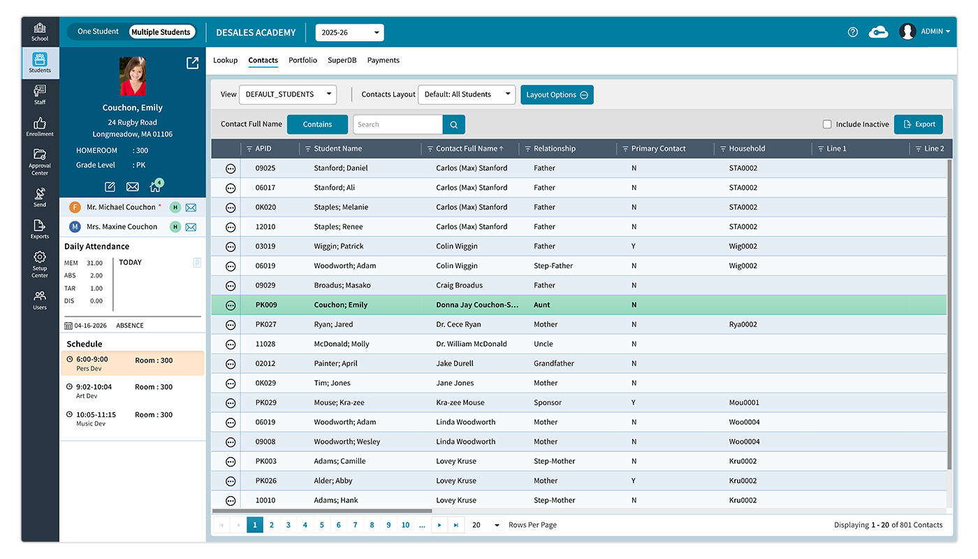 AdminPlus Contact Database