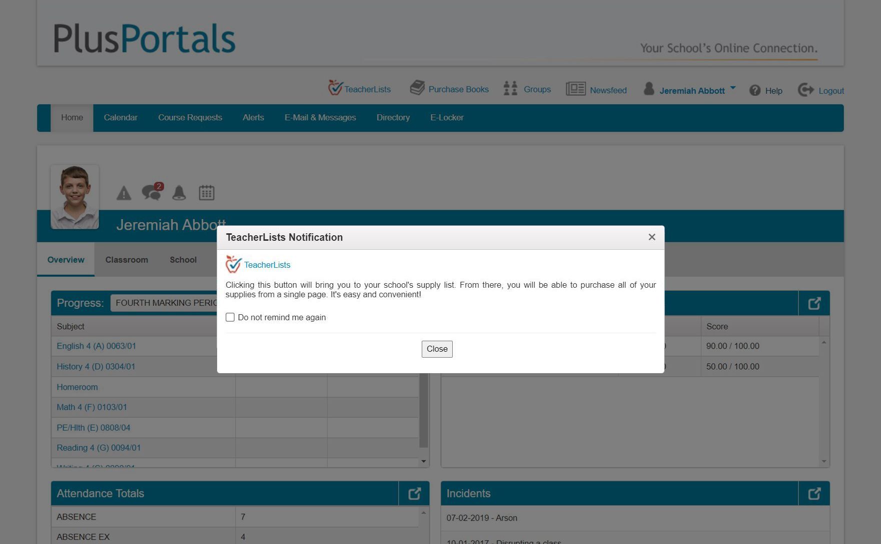 TeacherLists | PlusPortals - Notifications for Families