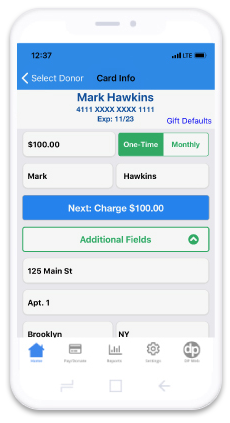 Donor Mobile Payments