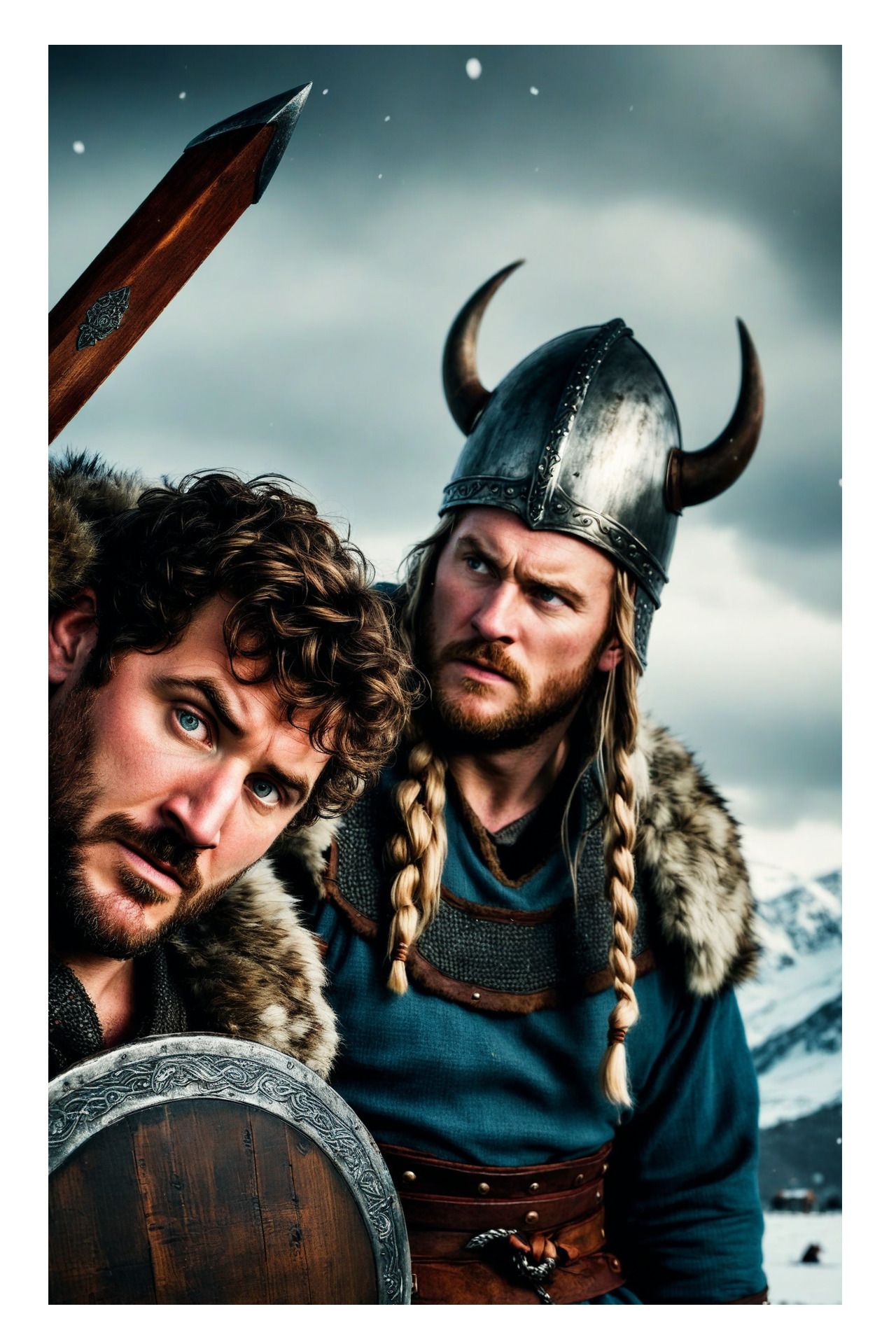 The After photo using our AI Viking edit