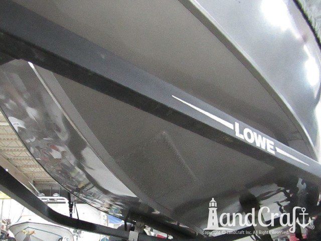 Aluminum Lowe boat after bottom repair and refinishing