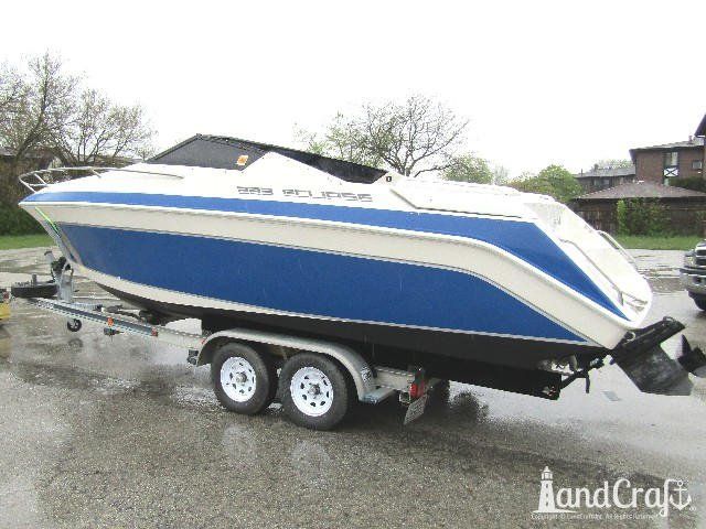 Wellcraft boat with completed exterior repairs and new exterior finish