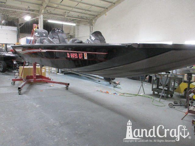 Aluminum Ranger boat hole damage repaired