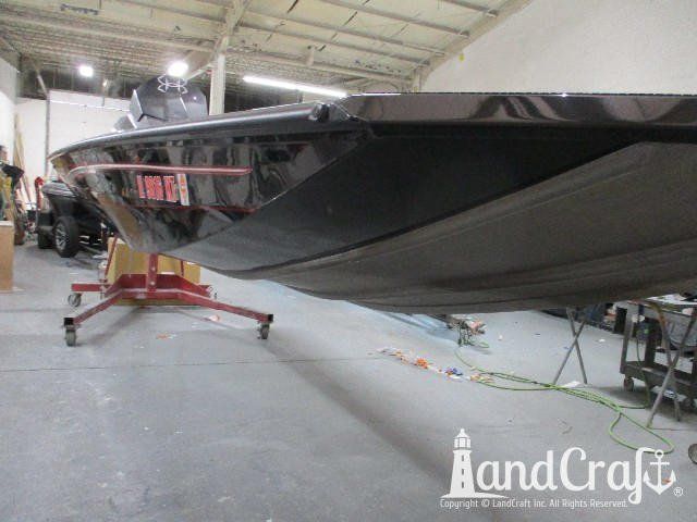 Aluminum Ranger boat hole damage repaired