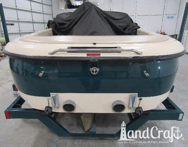 Moomba wakeboard boat with restored and glossy gelcoat finish