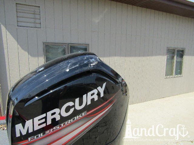 Mercury outboard boat motor cowl cover damage