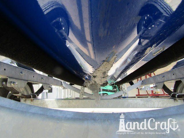 Yamaha waverunner with severe bottom hull damage