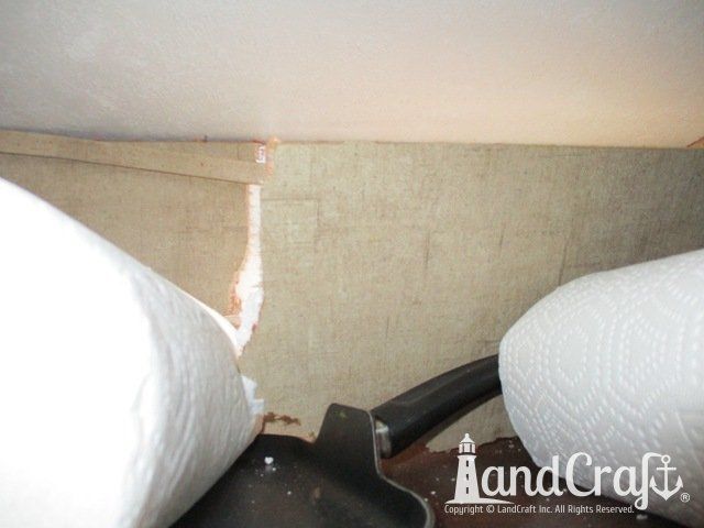 Forest River RV with tear punctured through due to an accident