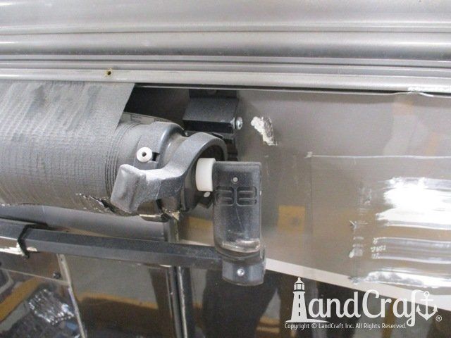 Forest River RV damaged awning rail and fiberglass damage due to accident