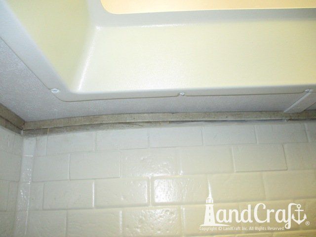 Forest River RV with tear punctured through bathroom wall due to an accident
