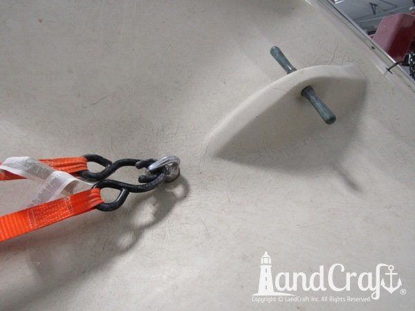 Boston Whaler with interior damage