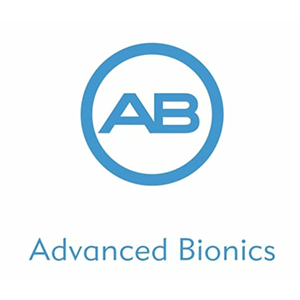 Logo for Advanced Bionics: blue circle with
