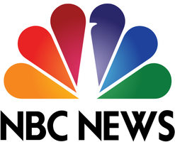 NBC News logo with multicolored peacock above black text
