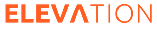 Orange "ELEVATION" text on a white background.
