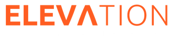 Orange "ELEVATION" text on a white background.