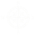 Faint circular compass rose or wheel symbol on a white background