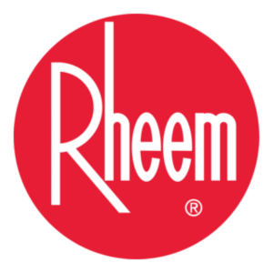 Rheem logo: White 