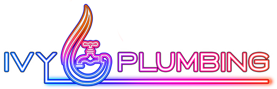 Ivy Plumbing Ivy Plumbing logo with a rainbow-colored faucet.