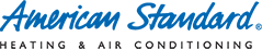 The logo for american standard heating and air conditioning