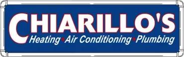 The logo for chiarillo 's heating air conditioning and plumbing